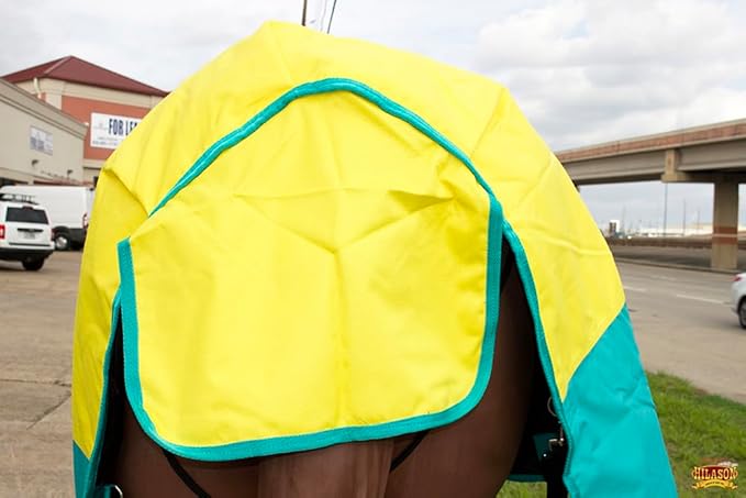 69" Hilason 1200D Winter Waterproof Turnout Horse Blanket Belly Wrap Yellow
