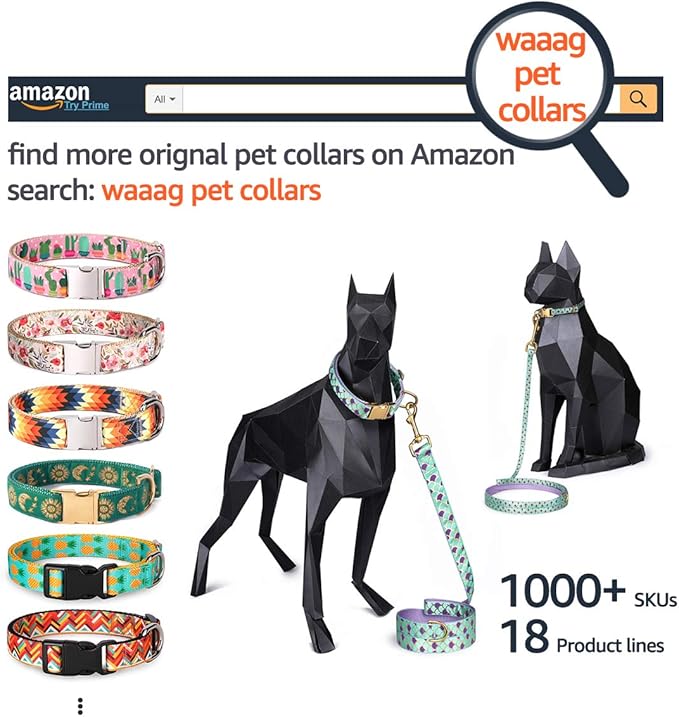 WAAAG Cat Collars, Gold Moons and Stars Cat Collar, Safety Breakaway Cat Collar, Glow in The Dark (Kitten 6.5"-10" Neck, Lavender)