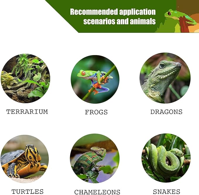 Reptile Mister Humidifier, Reptile Automatic Misting System, Auto Mister Sprayer for Reptiles Chameleon Frog Gecko Indoor Plants Vivarium Terrarium (Pro-Elite Mister System)