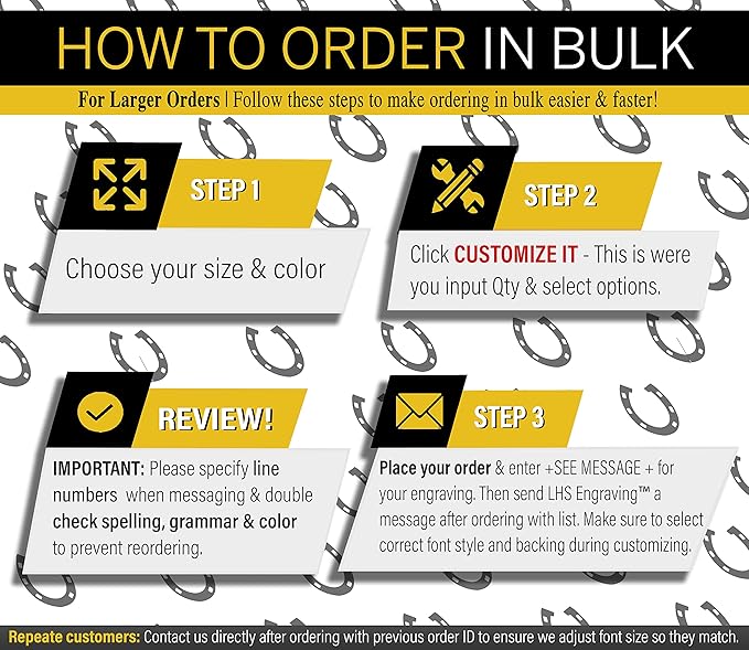 Personalized Horse Stall Name Plates, 2x6 Horse Stall Signs with Adhesive, All Weather UV Protected, Blue Plastic with White Letters - Made in USA - B9