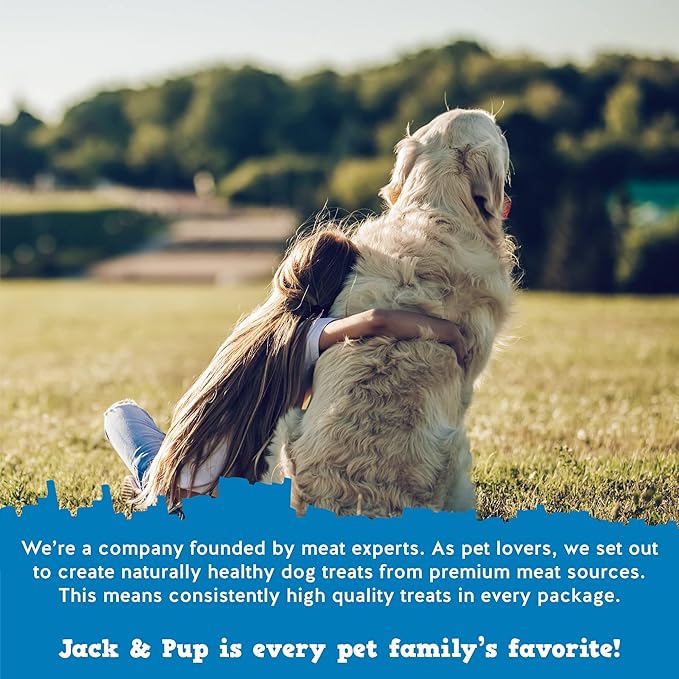 Jack&Pup 6" Bully Sticks for Dogs | Jumbo Odor Free Pizzle Sticks for Large Dogs | Single Ingredient, 100% Beef (Jumbo, 24 Pack)