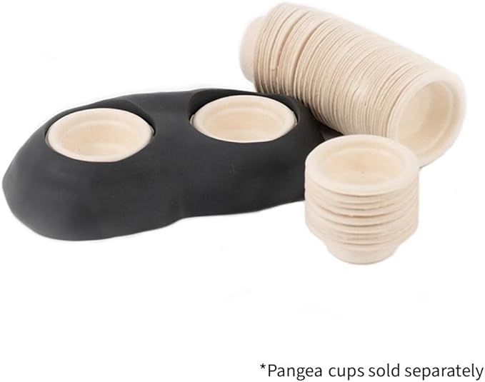 Pangea Ultimate Eco Dish, Crested Gecko Food and Water Bowl for Terrestrial Lizards, Durable Silicone Feeding Accessory for Reptile Terrariums 3.125in x 5.5in (Turquoise Marble)