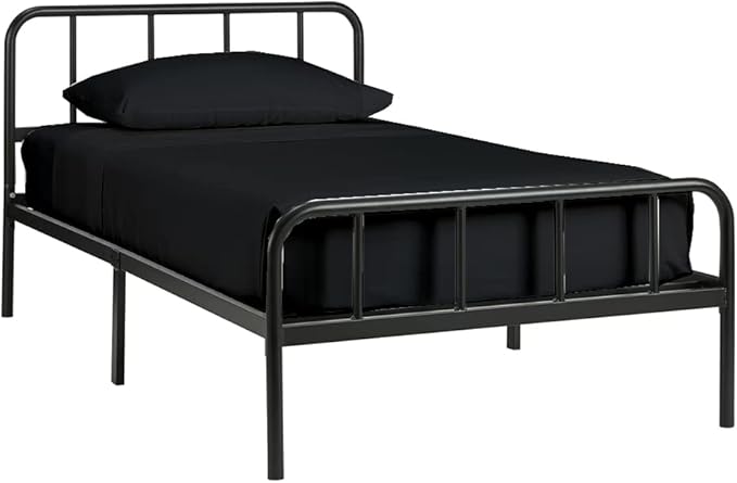 4-PC Cot Sheets, 30x75, 100% Cotton Fitted - Perfect for Narrow Twin/RV Bunk/Camping Cot/Guest Bed Replacement, Fits Upto 4-8" Deep Mattress - Charcoal Solid