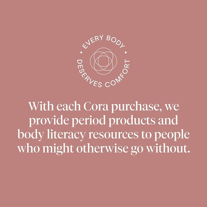 Cora Period Regular Liners | 100% Organic Cotton Topsheet | Ultra Thin, Quick Absorbency | Hypoallergenic | Dermatologically Tested | Unscented, No Wings (144 Liners)
