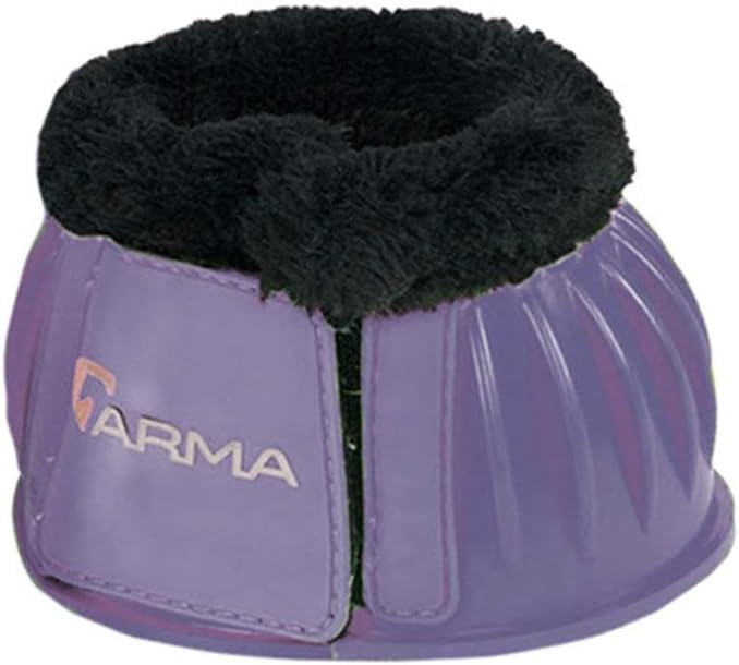 Shires ARMA Fleece Trim Bell Boot (Cob, Purple)