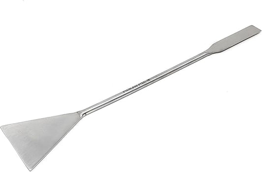 A2Z-Aquascaping Maintenance Tools Accessories,Anti-Rust Stainless Steel Tweezers Scissors Spatula for Aquarium Tank Clean, Fish Tank, Bonsai, Algae Scrapers (12" Substrate Spatula)