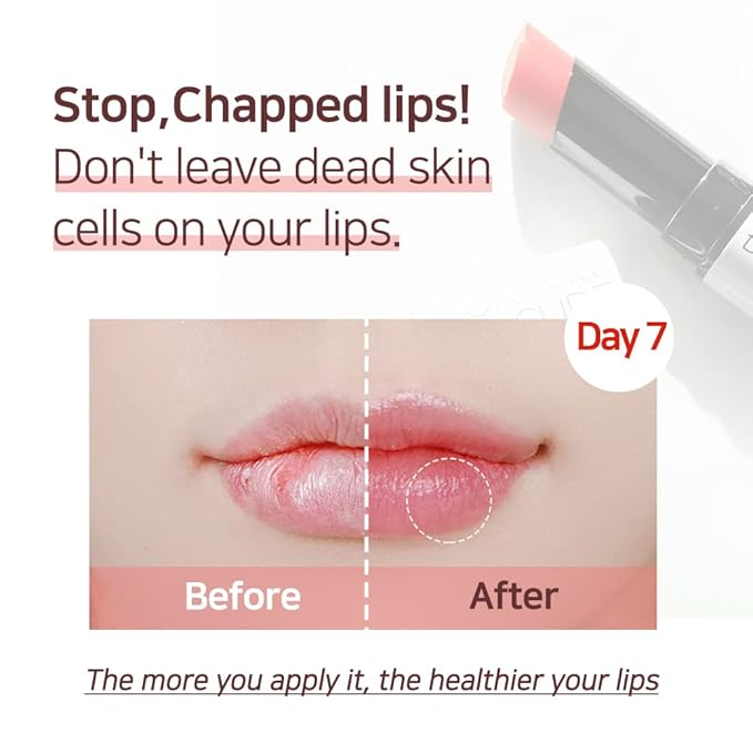 Lux Triple Lip Cure Glossy Balm MUSE (Rose Coral) (0.17oz) 4 million units sold in Korea, Natural Tinted Korean Lip Balm, Petroleum/Paraben Free, Lip Butter,lip balm hydrating