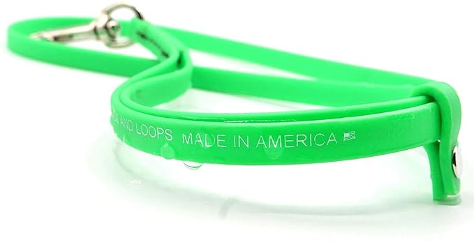 Jelly Pet Grooming Loop for Dogs, Fits Most Pet Grooming Tubs/Tables, Easy to Clean, Waterproof & Durable Noose Loop, Stronger Than Leather, Made in The USA (1/2'' x 24'', Lime Green)