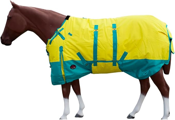 70" Hilason 1200D Winter Waterproof Turnout Horse Blanket Belly Wrap Yellow