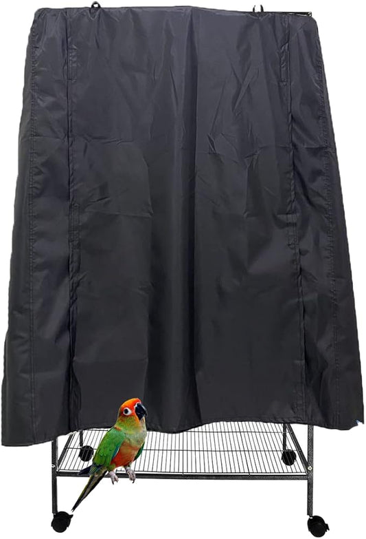 J&C Large Bird Cage Cover 420D Bird Cage Covers Heavy Duty Birdcage Cover Waterproof Bird Cage Covers for Night Blackout Sunlight Patio Birdcage Covers