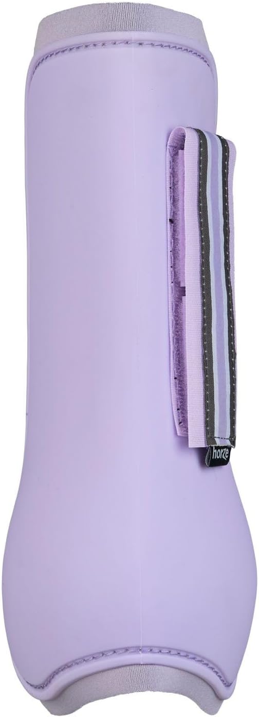 HORZE Adepto Open Front Tendon Boots | Durable Shell with Neoprene Lining - Languid Lavender Purple - Cob