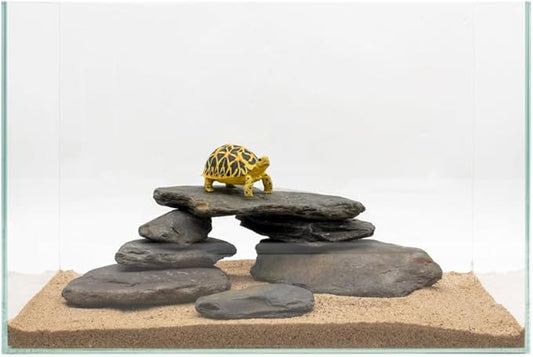 Aquarium Stone Stream Turtle Platform Natural Slate 3-8 inches basking Rock for Aquarium Decoration Turtle Tanks and Amphibian & Reptile Terrariums-10lb