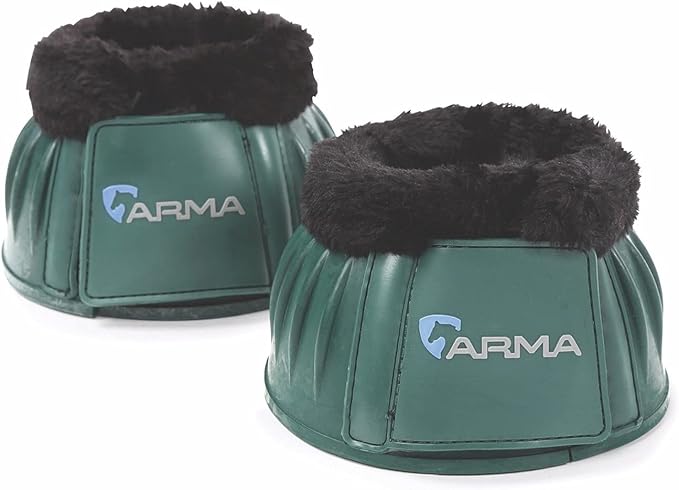 Shires Equestrian Equine Horse Arma Fleece Overreach X-Full Grey Bell Boots