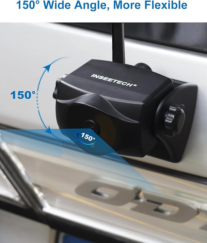 1080P Solar Magnetic Wireless Backup Camera, 90 Days Standby Rechargeable Battery, Waterproof Rear/Front View Camera for Hitching Boat Trailer Horse Pickup RV Car for iPhone iPad Android