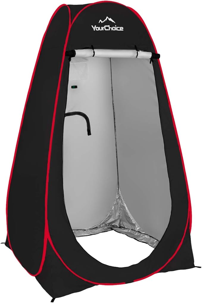 Your Choice Pop Up Privacy Shower Tent - Portable Changing Tent for Camping, Beach & Hiking - 6.2FT Lightweight with Carry Bag, Quick Setup & Full Coverage