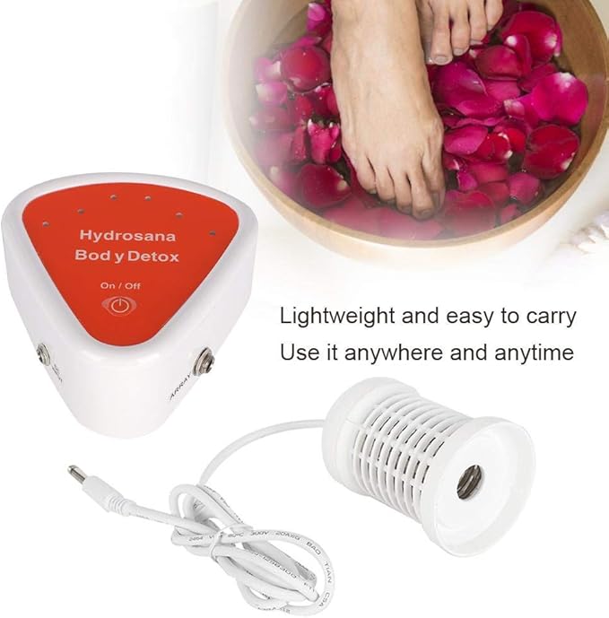 Ionic Detox Foot Bath Spa Machine, Portable Foot Cleanse Machine With Array For Home Beauty Salon Spa Health Care Relief Stress Health Care (Excluding Basin) (US)