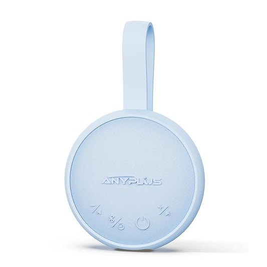 White Noise Sound Machine, Portable Sound Machine for Sleeping Adults & Baby, with Bluetooth 5.1/24 Soothing Sounds/Battery Powered/3 Timer Memory Function for Office/Bedroom/Travel（Blue）