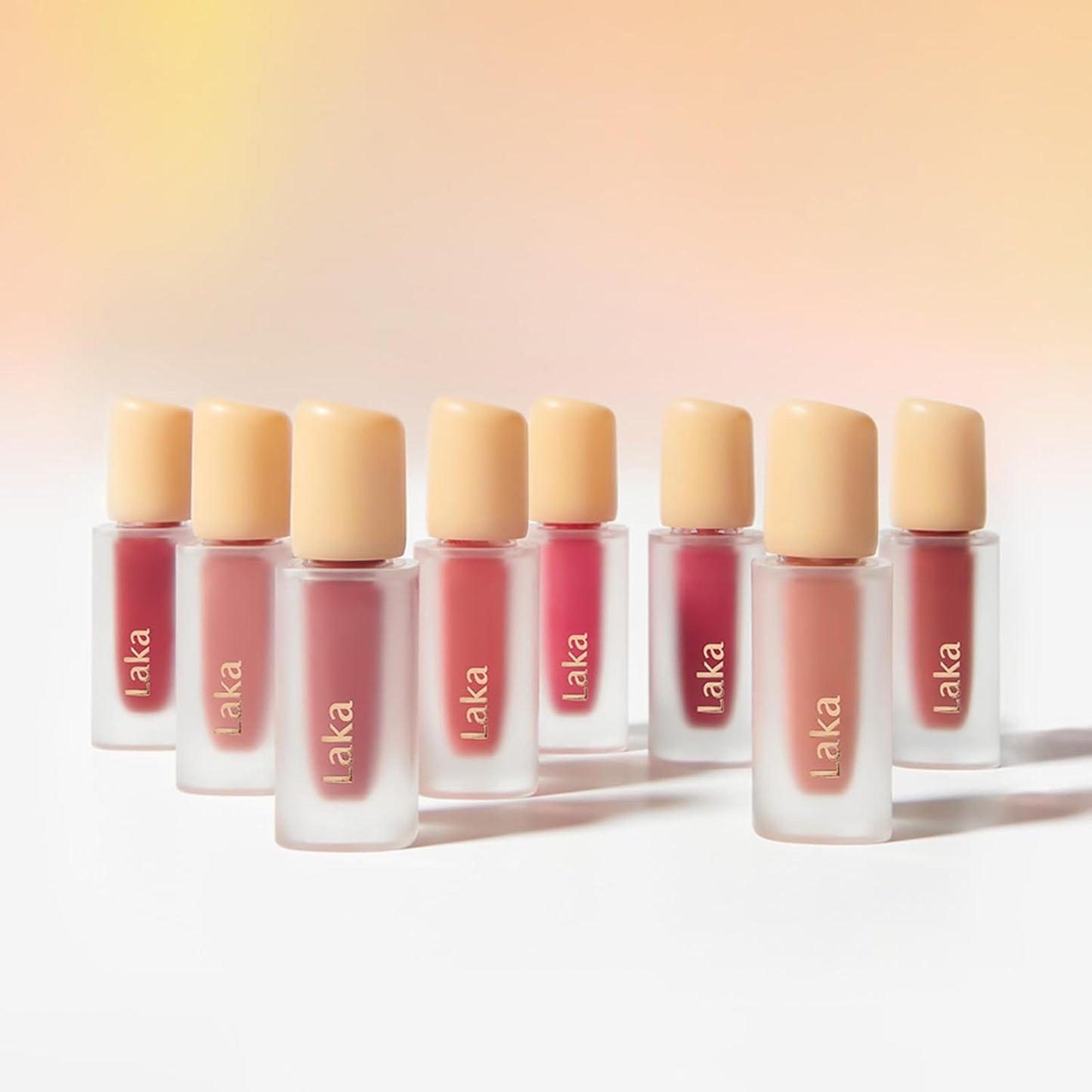 Laka Fruity Glam Tint, 4.5g/0.15 oz., Glowing Lip Stain with Wide Color Spectrum, Hydrating & Lightweight Texture, Long-Lasting Bold Stain, Non-Sticky, Vegan, K-Beauty (#105 Cold)