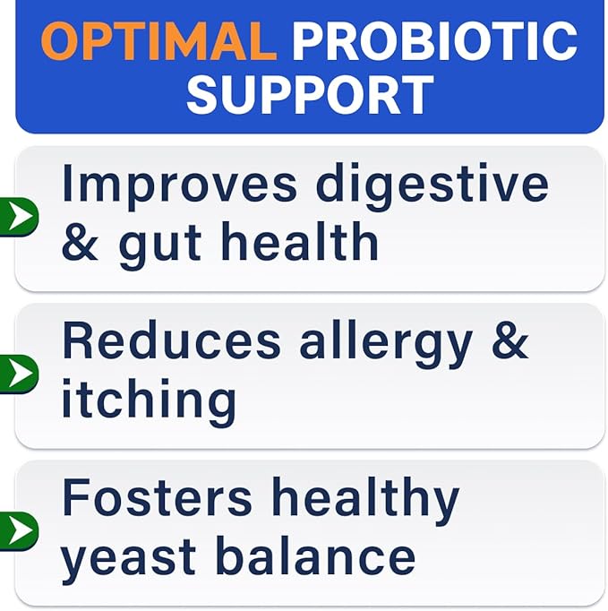 Bark&Spark Vet Strength Dog Probiotics Chews & Digestive Enzymes for Allergies Itchy Skin - Dogs Digestive Health - Gas, Diarrhea, Constipation Relief Pills - Prebiotics for Dogs Gut Health (120 Ct)