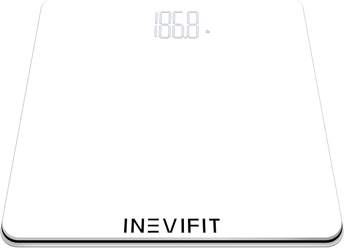 INEVIFIT Bathroom Scale, Highly Accurate Digital Bathroom Body Scale, Precisely Measures Weight up to 400 lbs