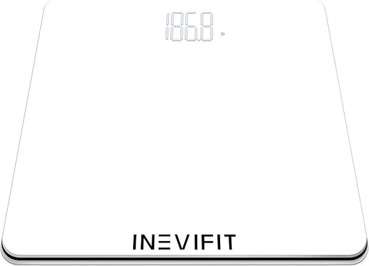 INEVIFIT Bathroom Scale, Highly Accurate Digital Bathroom Body Scale, Precisely Measures Weight up to 400 lbs