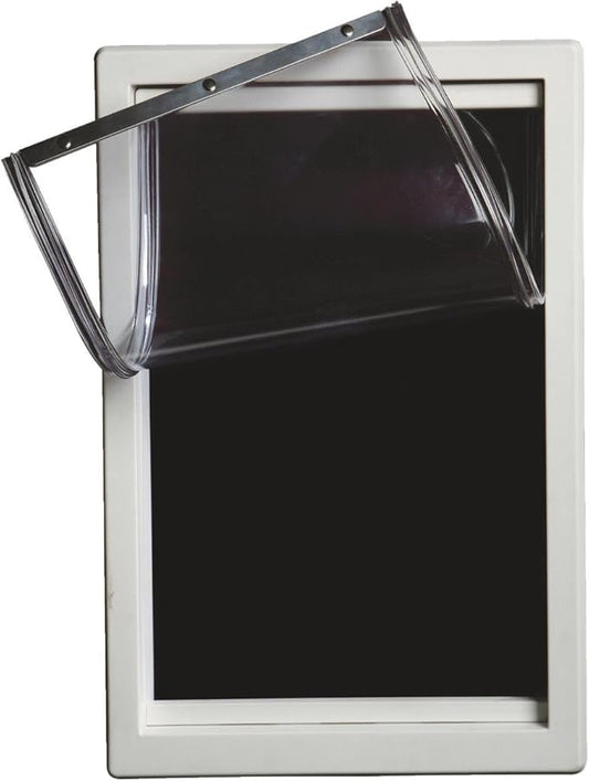 IDEAL PET PRODUCTS Since 1979 Ideal Pet Products Screen Guard Pet Door, Extra Large, 10.5" x 15" Flap Size, White
