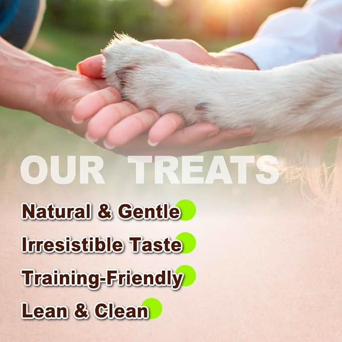 Afreschi Natural Turkey Treats Star Bites –6 oz, Hexagonal Shape, USA-Sourced Trukey, All-Natural, Hypoallergenic, Low-Fat, Healthy & Easily Digestible, Puppy & Training Snack & Small Dogs