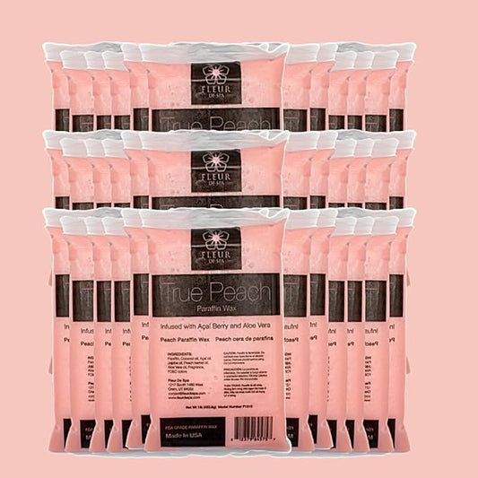 Paraffin Wax Refill for Hands and Feet | FLEUR DE SPA | Made in USA | With Acai, Coconut Oil, Jojoba, Aloe | Hydrates Dry Skin - At-Home Spa Experience