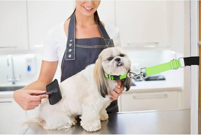 Pet Dog Grooming Table Arm Accessories Dog Grooming Loops for Table Arm Extender Adjustable Extension Loop Bathing Restraint Leash for Small & Medium Dogs(Lavender & Mint Green)