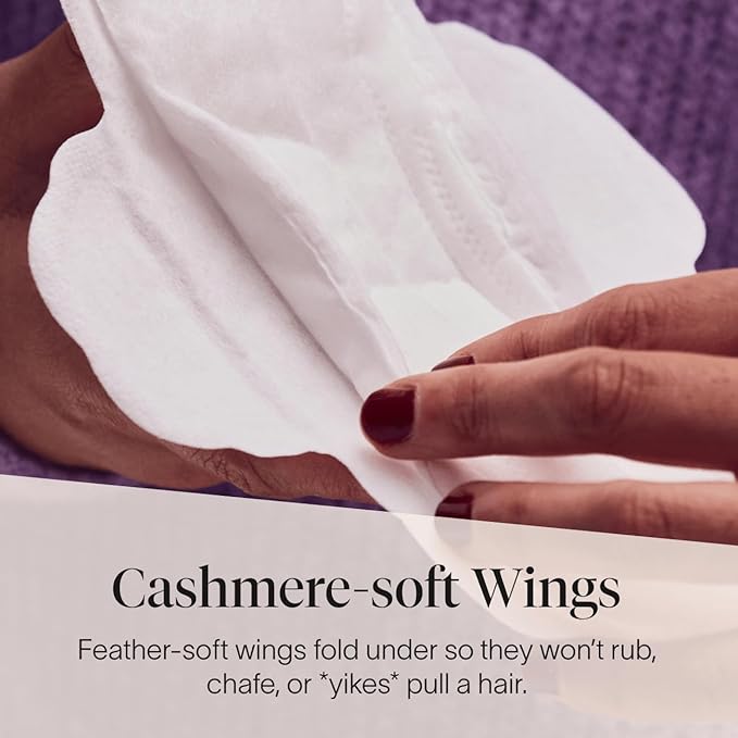 Cora Made-to-Move Regular Pads with Wings, Organic Cotton Topsheet Ultra Thin Feminine Care Pads for Women, Soft, Comfortable & Breathable Menstrual Pad, Regular Absorbency, Unscented, 68 Count