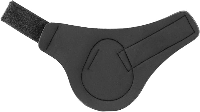 HORZE Chicago Fetlock Rear Boots | Lightweight, Adjustable, Jumping Horse Boots (Pair) - Black - Pony