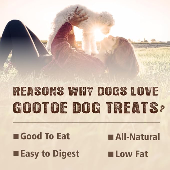 Gootoe Chicken Dog Treats – Chicken Roll 12oz – All Natural, Grain-Free, Low Fat, Premium Training Chews, Healthy & Easily Digestible