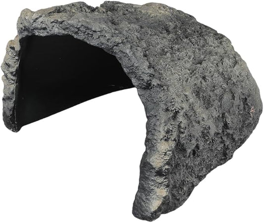 MODERNJOE'S Rock Hideout Caves for Reptile and Amphibians. Decorative Resin for Aquariums & Terrariums. Perfect for Lizards,Snakes,Frogs,Turtles,Geckos,Bearded Dragons - Large(9.3 x 9.3 x 5.7 inches)
