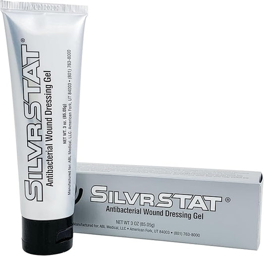 SilvrSTAT First Aid Kit Gel | 32 PPM Silver Healing Wound Dressing Solution | SilverSol Ag₄O₄ Particles | 3 oz