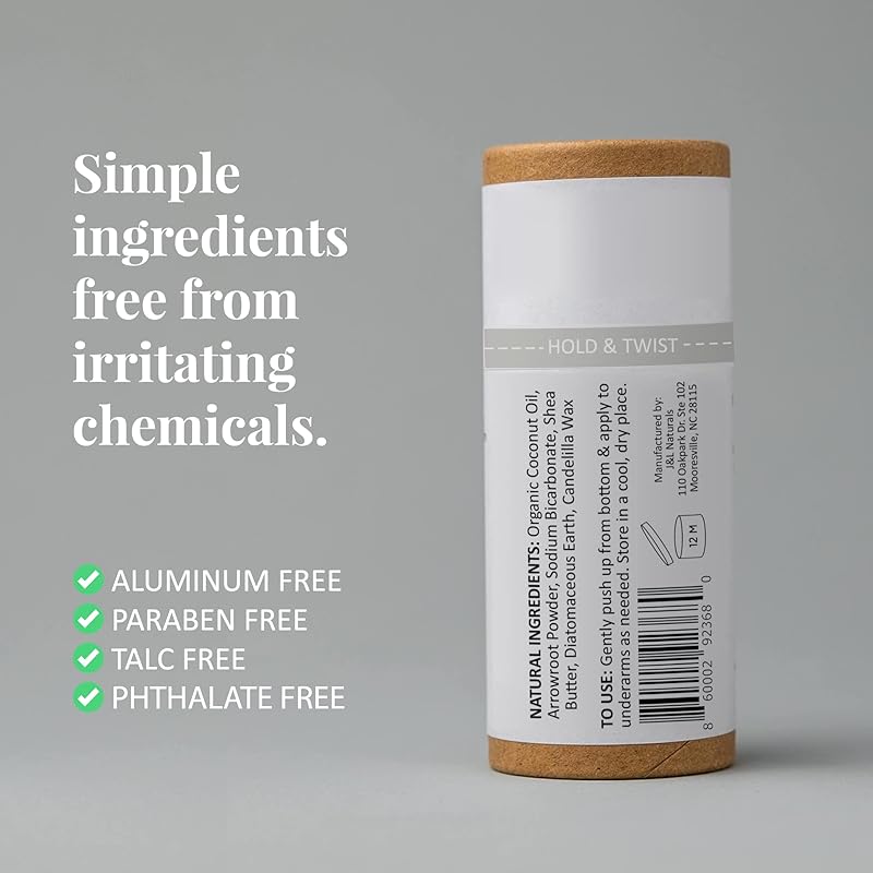 J&L Naturals Aluminum Free Deodorant for Men & Women | 100% Natural Ingredients With Coconut Oil, Shea Butter, & Essential Oils | Sustainable, Eco-Friendly (Floral & Fruity, 3.0 Oz (Pack of 4))