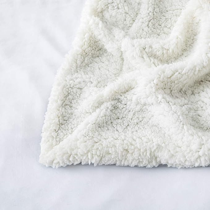 IR Imperial Rooms Sherpa Fleece Throw Blanket for Couch - Soft and Fuzzy Emerald Green Blanket for Winter - Reversible Thick and Warm Fluffy Throw Blankets for Bed, Camping and Travel, 50x60 Inches