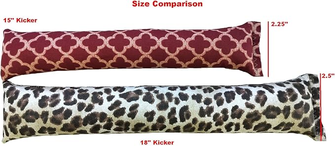 Extra Large 18" Catnip Kicker Toys/Kitty Kick Sticks/Cat-Nip Kick Sticks (Denim) (Kickers Filled with 1 oz Premium Canadian Catnip)