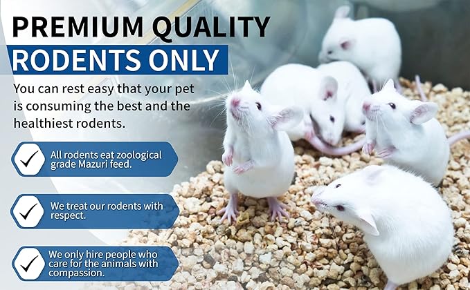MiceDirect EST. 2003 150 Frozen Mice Combo Pack of Small Fuzzies and 50 Fuzzies Feeders Snake Food for Corn Snakes Ball Pythons Lizards (.5-1.5 in)(500 Grams Min)