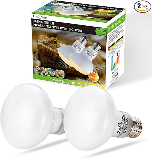 Reptile Heat Lamp 75W Reptile Sun Lamp Self-Ballasted Vapor Basking Spot Lamp/Bulb/Light for Reptile and Amphibian E26-2pcs