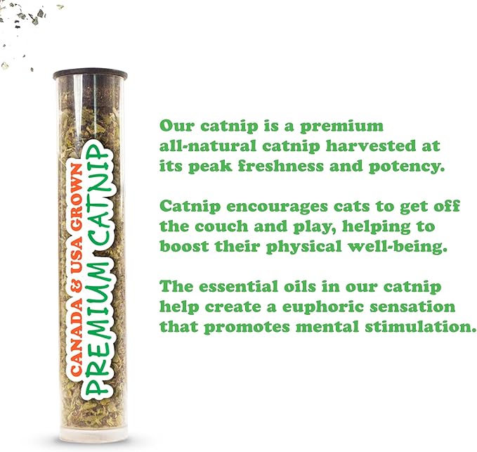 Meowijuana Lady Bug Bundle | Get Sprung Refillable Lady Bug Toy and Garden Pawty Catnip Blend | Promotes Play and Cat Health | Includes North American Organic Catnip