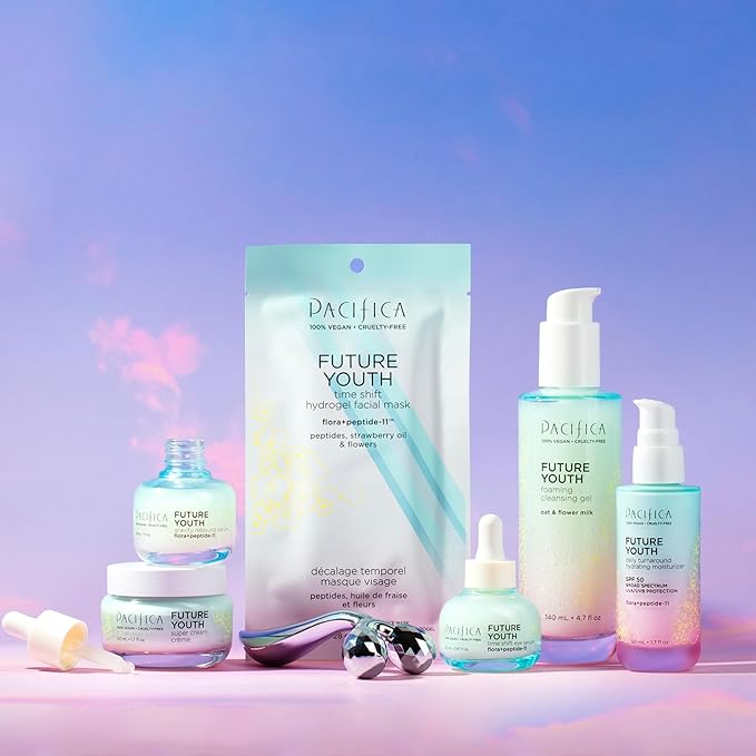 Pacifica Future Youth Super Cream – Daily Anti-Aging Moisturizer for All Skin Types, Lightweight Hydration with Advanced Peptides & Antioxidants, Improves Firmness & Elasticity, Vegan & Clean Beauty