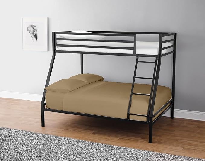 4-PC Fitted Sheet 30x80, 100% Cotton - Perfect for Narrow Twin/RV Bunk/Camping Cot/Guest Bed, Fits Upto 4-8" Deep Mattress - Taupe Solid