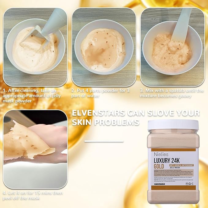 Jelly Mask for Facial Professional- Peel off Hydro Face Mask Powder for Hydrating & Cleaning - 23 Fl oz (24k)