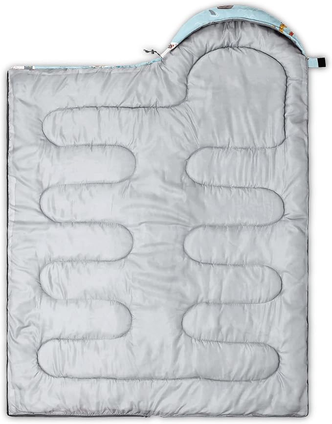 Kids Sleeping Bag for Boys and Girls,Monster Alien Print-Lightweight Warm Portable Outdoor Indoor-Waterproof Cold Weather Resistant Sleeping Bag for Camping Hiking