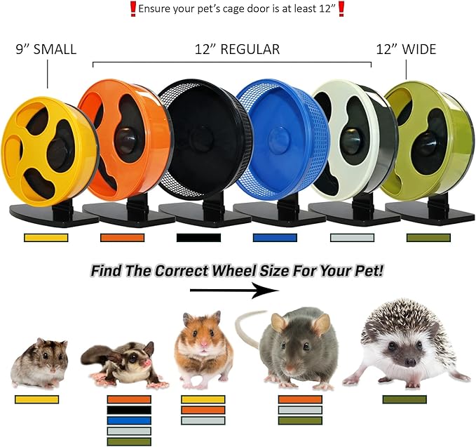 Silent Runner Glow Wheel - 12" Regular - Exercise Wheel (Wheel + Autoclean Track + Sandy Track)