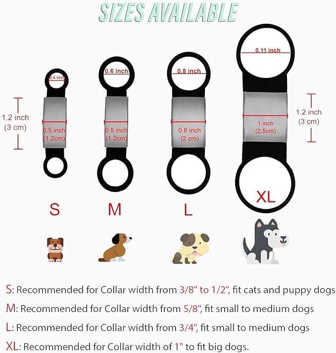 Personalized Dog Name Tag - Slide On Cat ID - Custom Collar Tags for Small, Medium, Large Dogs & Cats - Silent Customized Puppy Identification