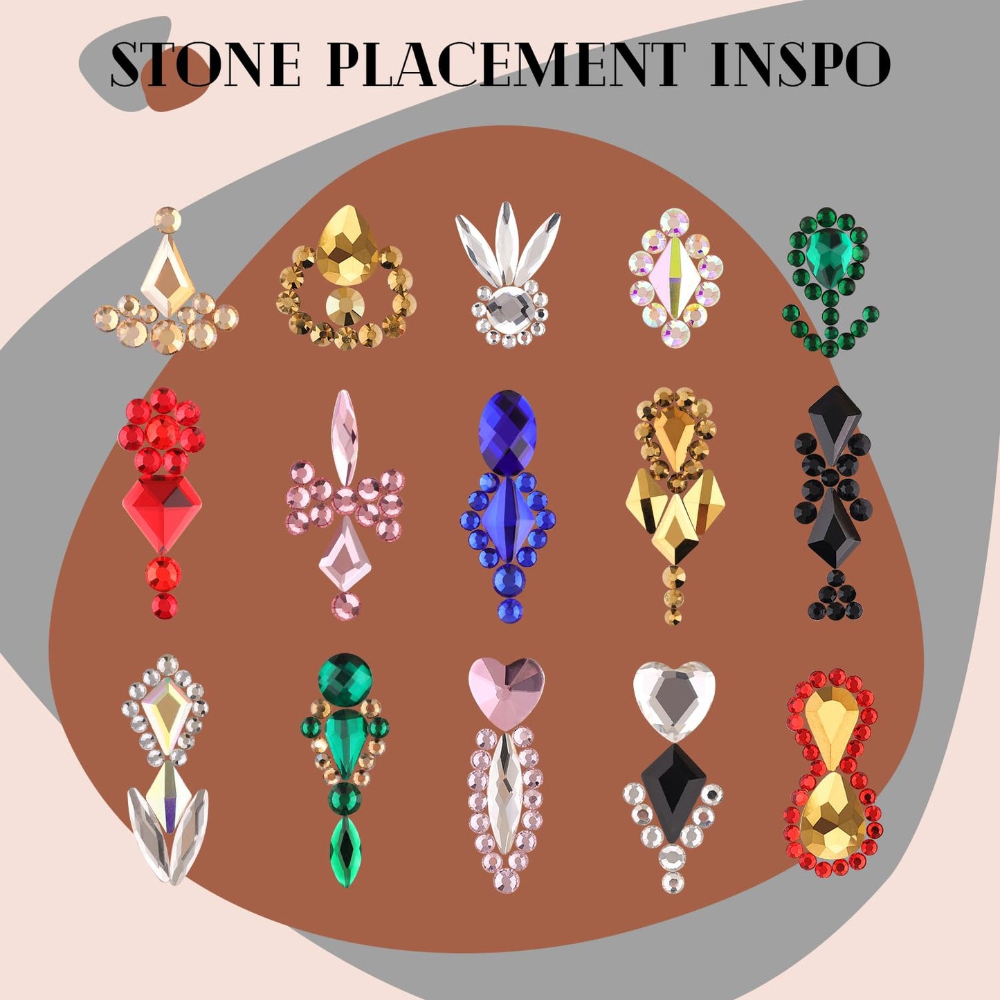 1680Pcs Silver Clear Nail Rhinestones 180Pcs Multi Shapes Glass Flatback Nail Gems + 1500Pcs 1.5-4mm Round Crystal, Manicure Nail Charms Diamond Gemstones for Acrylic Nails Decoration