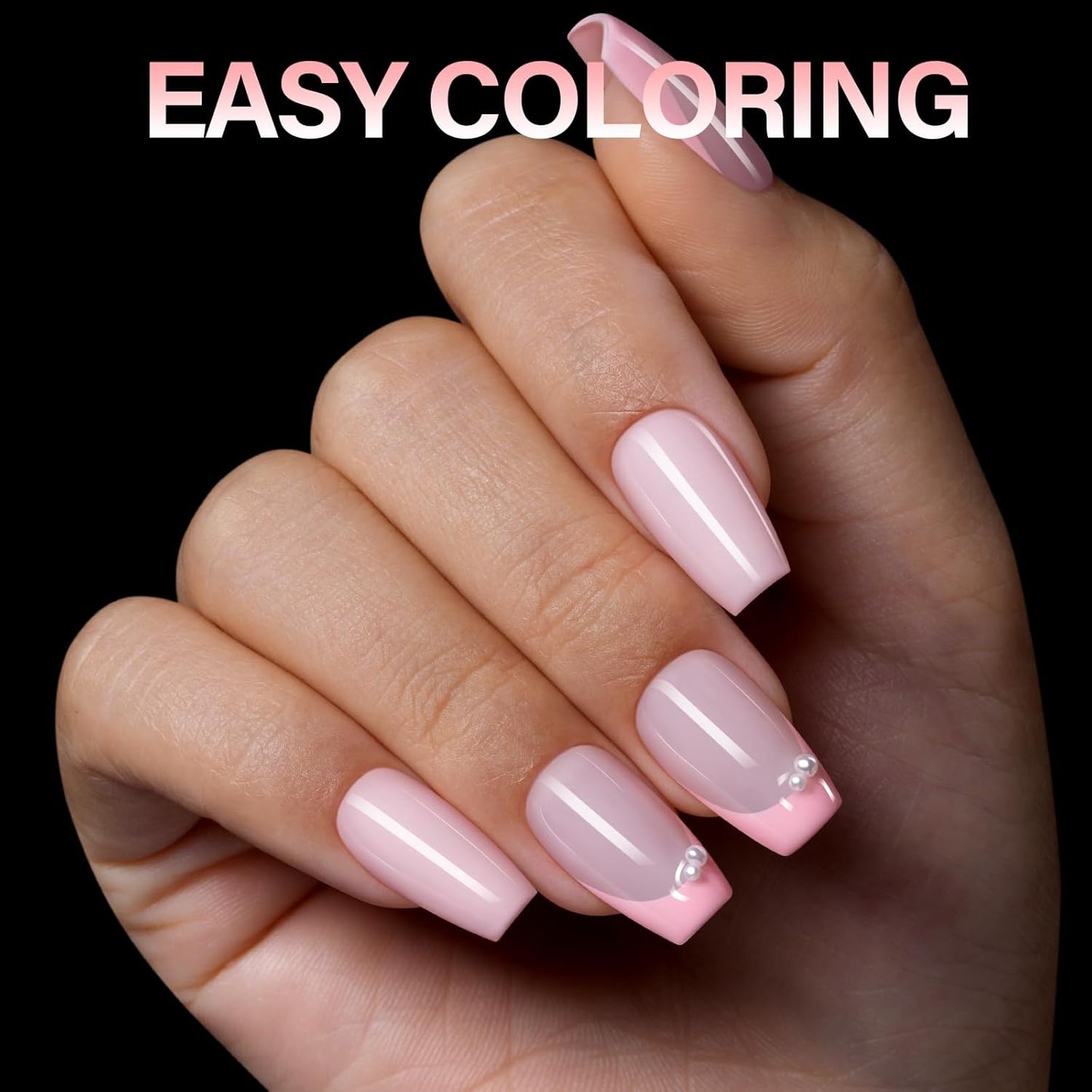AILLSA Medium Coffin Nail Tips - Pre-shaped False Nail Tips Full Cover Matte Thickened Nails Tips, Fake Nails 450pcs 15 Sizes for DIY