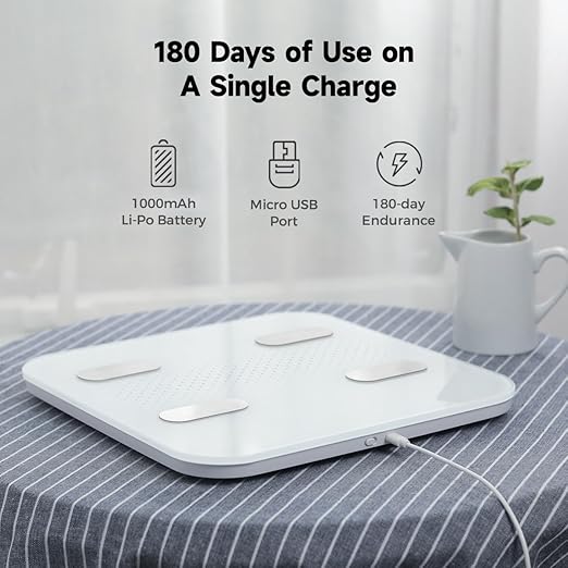 YUNMAI S Smart Body Fat Scale, Accurate Digital Bathroom Scale for Body Weight, Body Composition Analyzer with Health Monitor Sync Apps for BMI, Body Fat, Muscle Mass, Body Weight