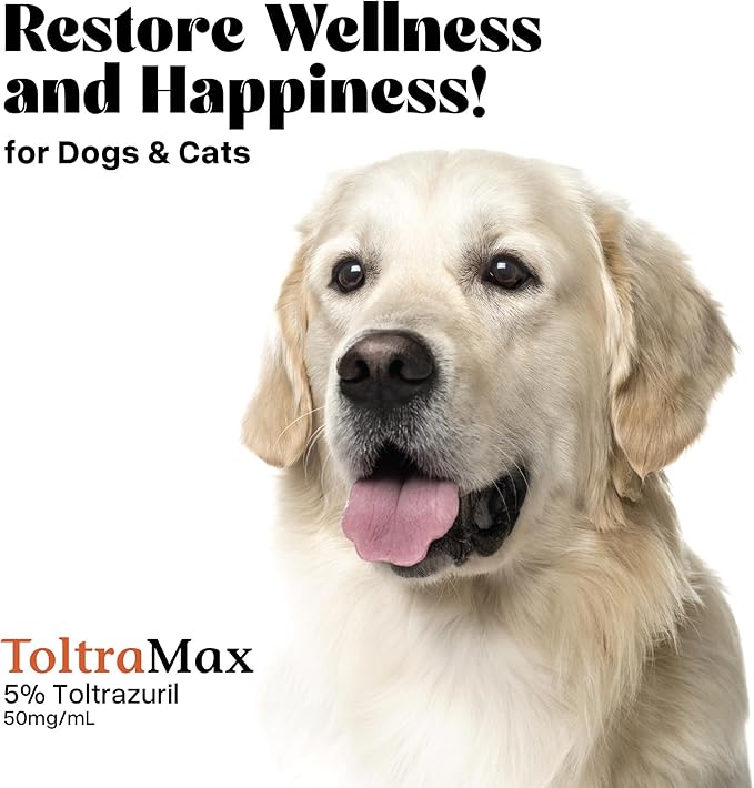 Toltrazuril 5.0% for Horses, Dogs, Cats, 120mL/4 Ounce, for Non-Food Chain Animals, Alfalfa